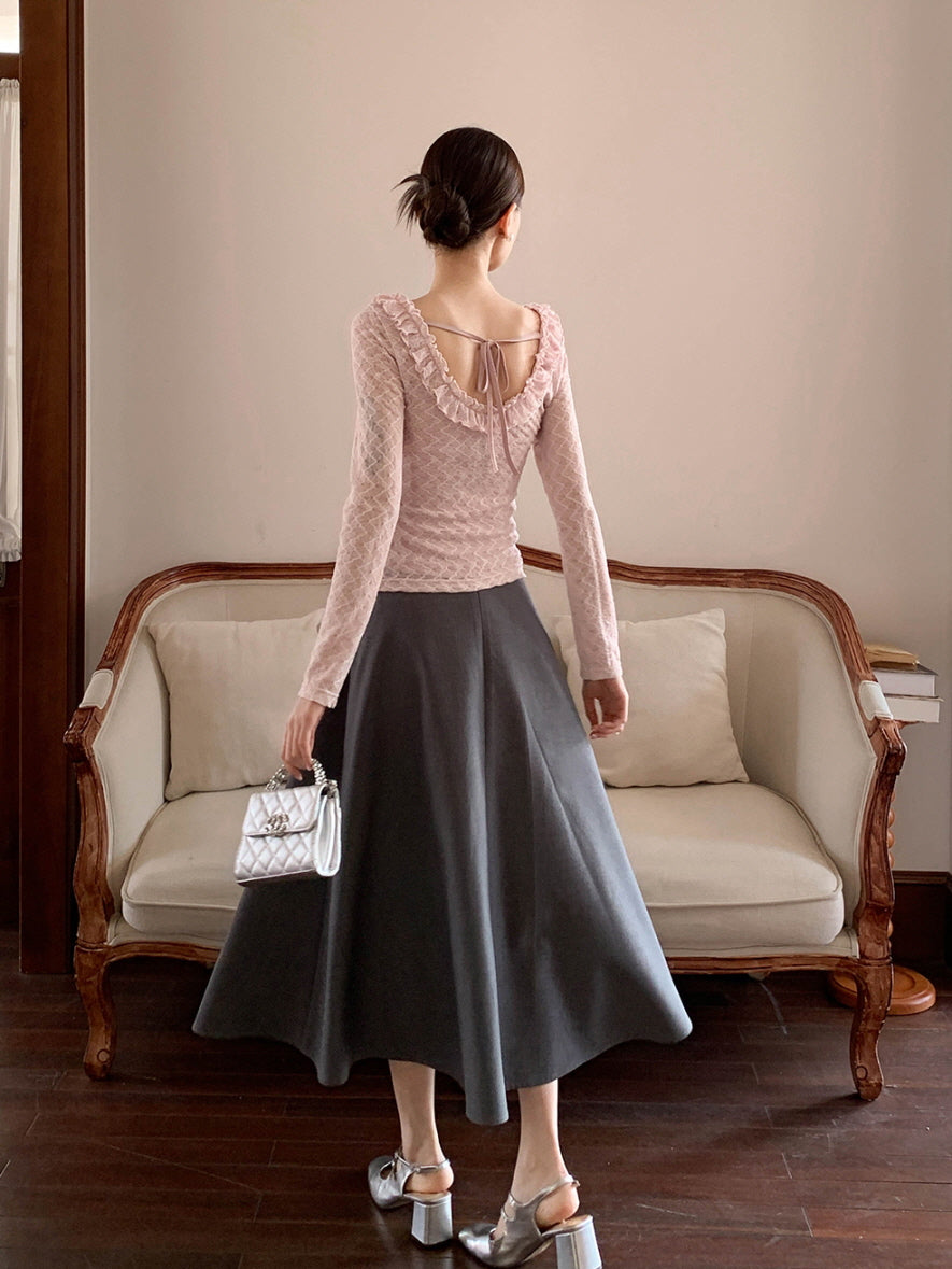 Romantic Ruffle Lace Blouse
