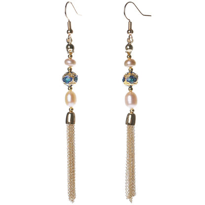 Alice Long Tassels Chinese Style Earrings