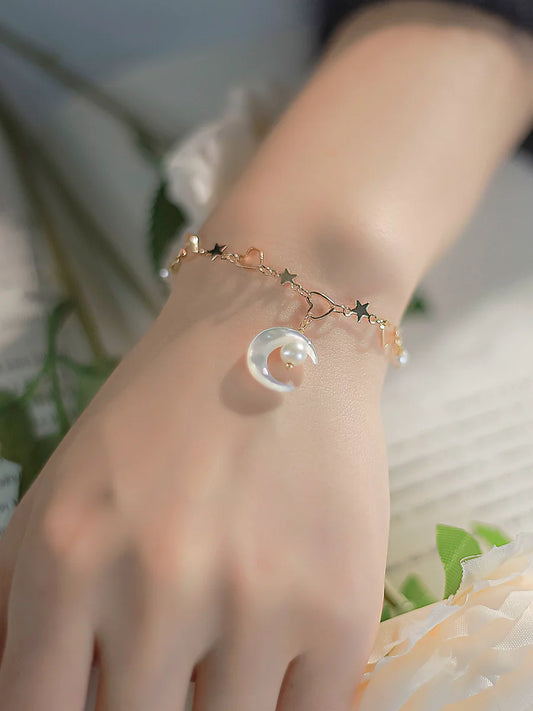 Crescent Moon Ancient Style Bracelet