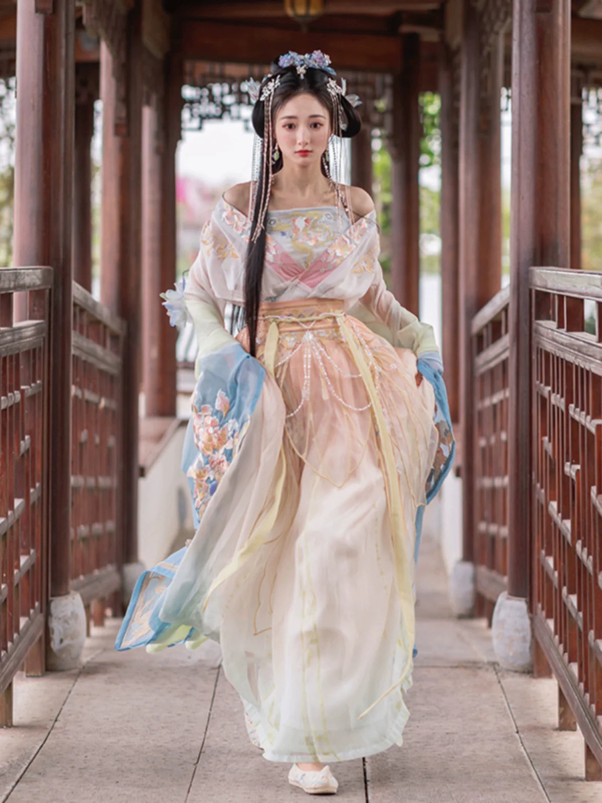 Calm Waters 定风波 - Wei Jin Fairy Style Qiyao Ruqun