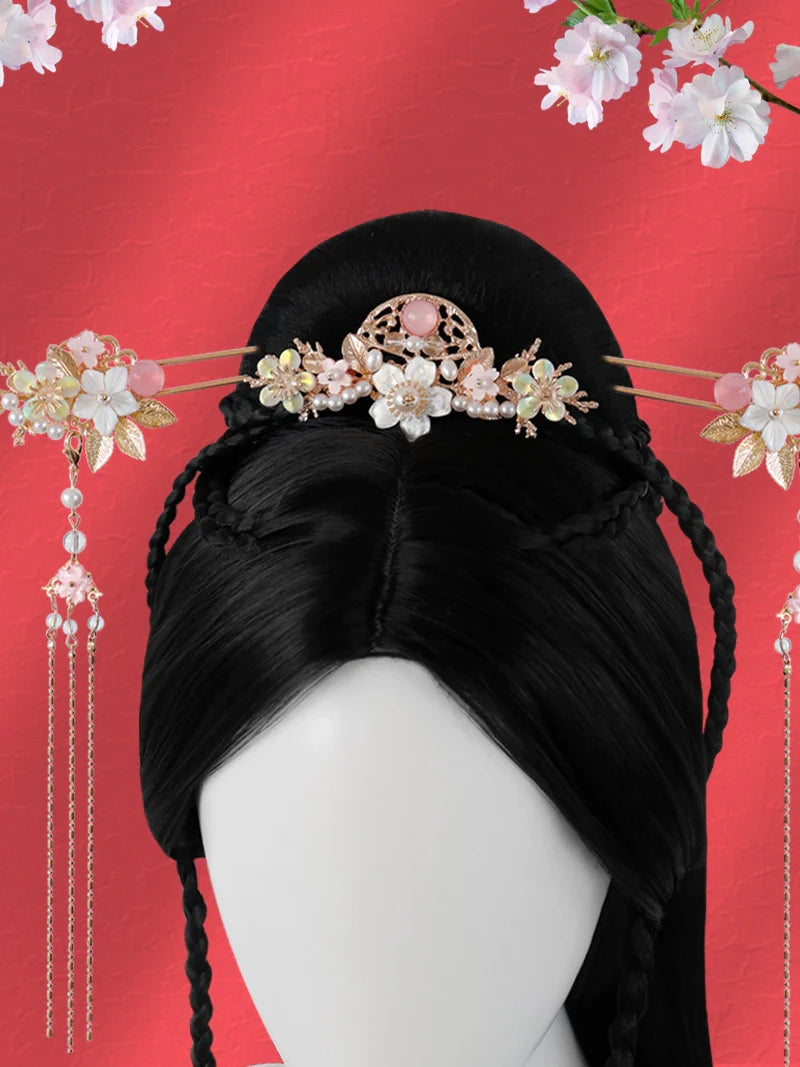 Lotus Flower - Chinese Style Hair Wig for Hanfu