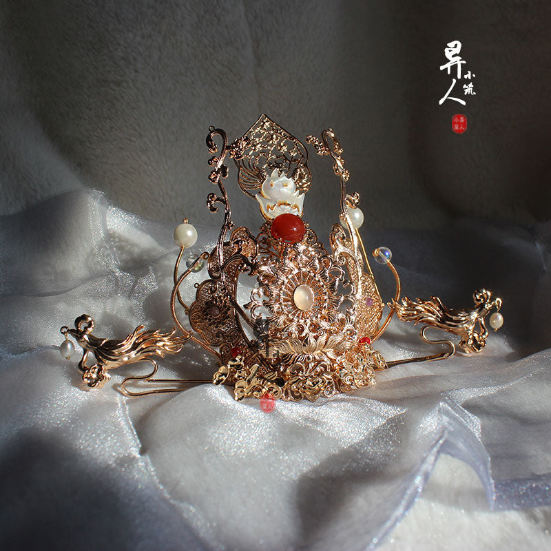 Red Cliff - Unisex Hanfu Hair Crown
