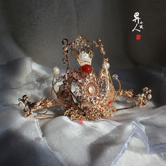 Red Cliff - Unisex Hanfu Hair Crown