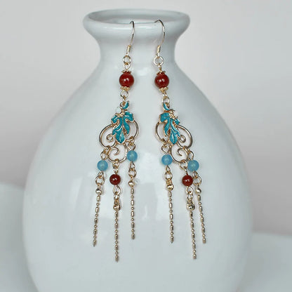 Hanfu Hair Accessories Set: Red Dust