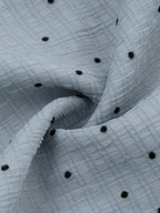 Blue Polka Dot Halter Maxi Dress