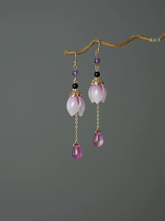Lily Buds Chinese Style Earrings