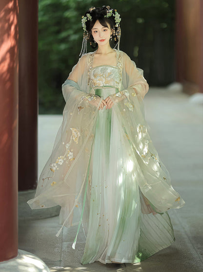 Butterfly Dream 梦蝶 - Tang Dynasty Style Hanfu Dress Heziqun