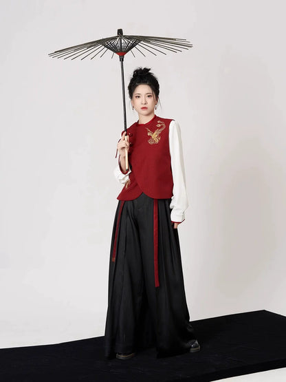 New Chinese Style Festive Outfit, Fire Sparrow 火雀 (Preorder)