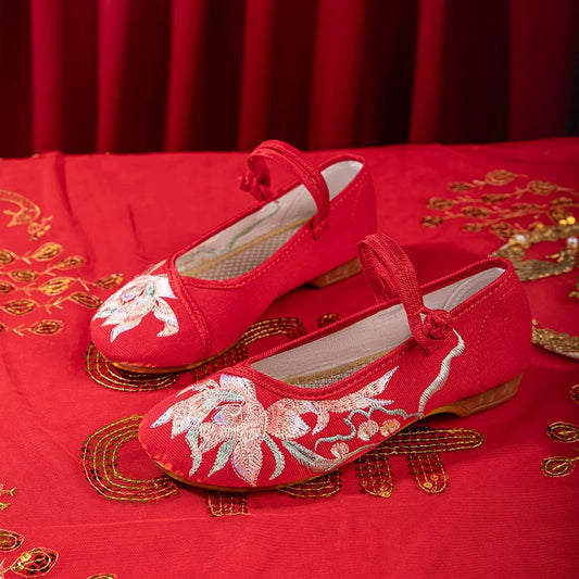 Josephine - Embroidered Hanfu Bridal Shoes