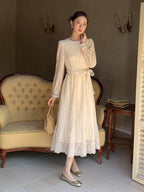 Ivory Vintage Lace Dress