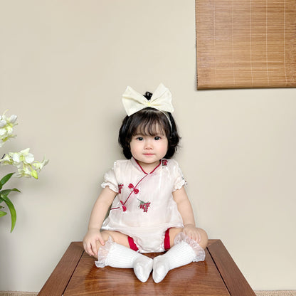 Bernice - Cheongsam Style Baby Onesies for Girls