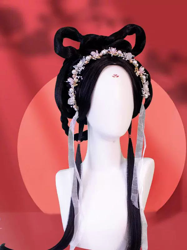 Lotus Flower - Chinese Style Hair Wig for Hanfu