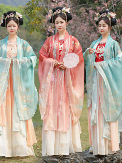 Garden Fairy - Tang Dynasty Hanfu Matching Set
