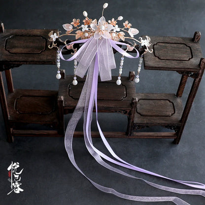 Back Hair Pin: Memories of the Silk Ribbon