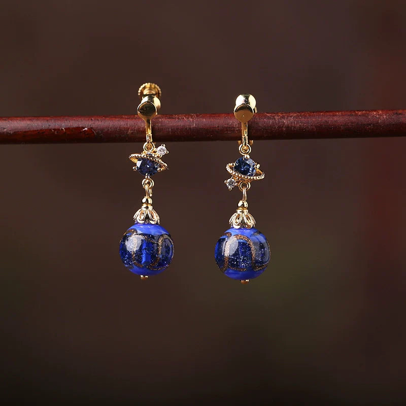 Saturn Chinese Style Earrings