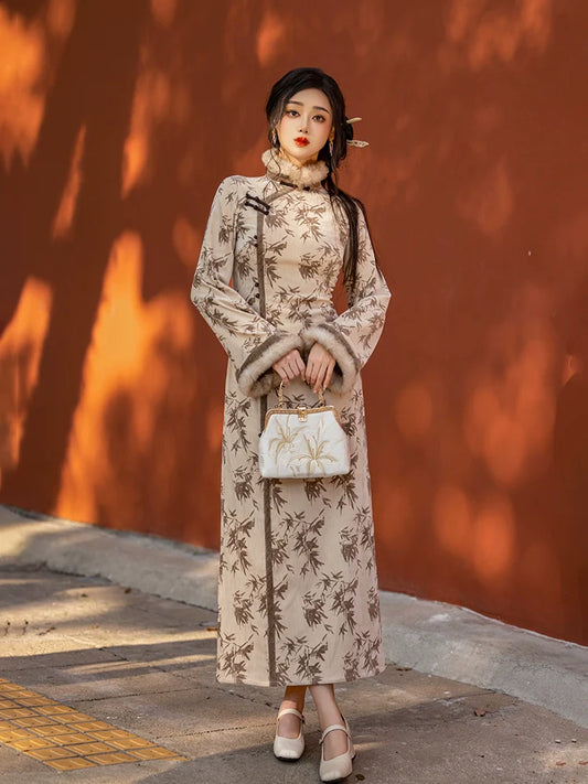 New Chinese Style Modern Cheongsam, Zhaojun 昭君 (Preorder)