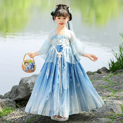Celeste - Tang Dynasty Hanfu Dress for Girls