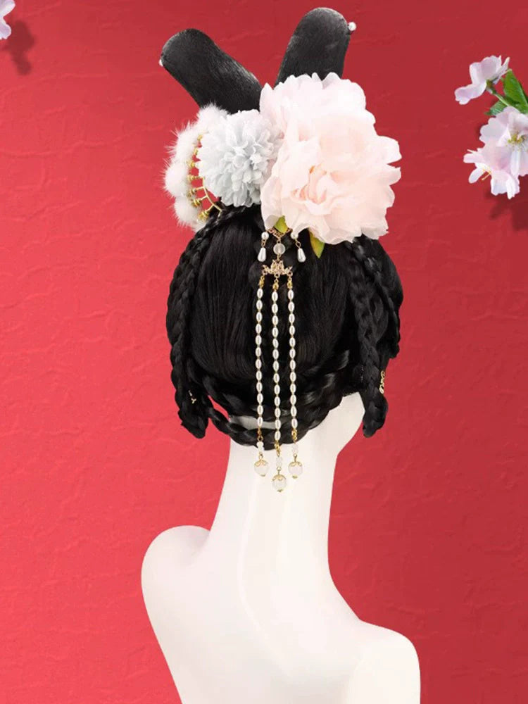 Literary Glow - Chinese Style Hair Wig for Hanfu