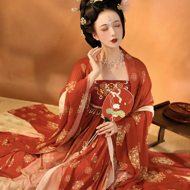 Yanyuntai - Tang Dynasty Style Hanfu Dress Heziqun