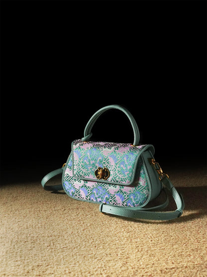 Court Feast Song Brocade Crossbody Shoulder Bag for Women