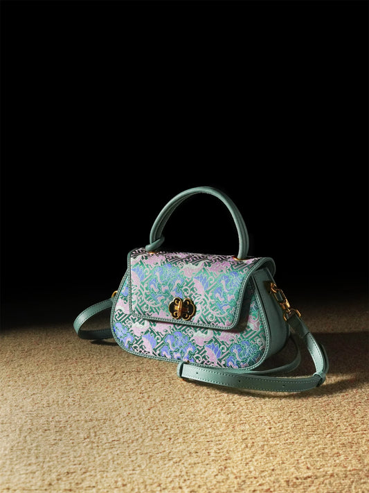 Court Feast Song Brocade Crossbody Shoulder Bag for Women