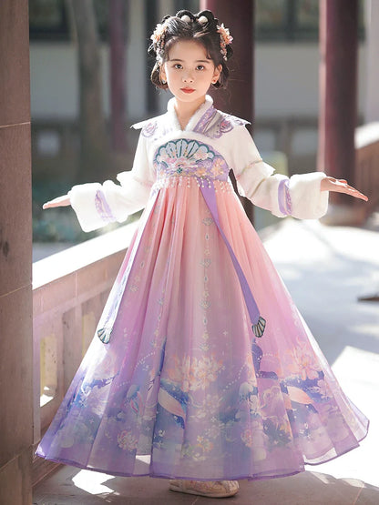 Anya - Winter Hanfu Dress, Princess Costume for Girls