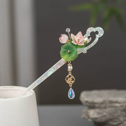 Hair Stick: Glazed Lotus