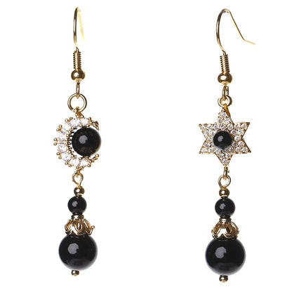 Sun and Moon Chinese Style Earrings