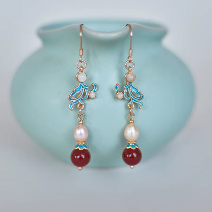 Hanfu Hair Accessories Set: Jade Butterfly Spring