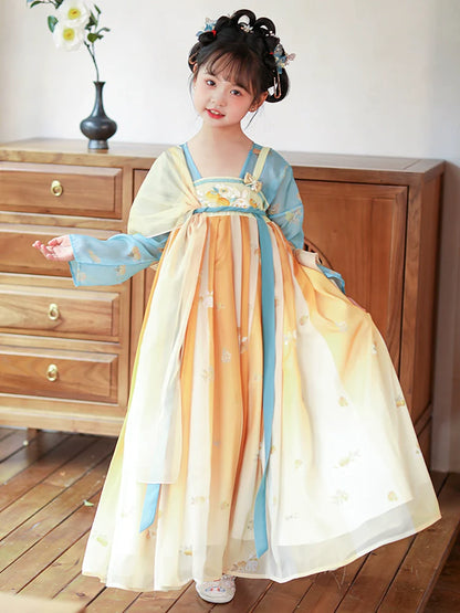 Lemon - Tang Dynasty Hanfu Dress, Princess Costume for Girls