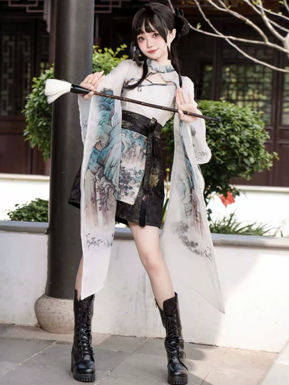Qi Lolita Chinese Style Fairy Outfit, Landscape Deity