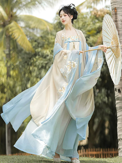Slow Spring 不春 - Tang Dynasty Style Hanfu Dress Heziqun