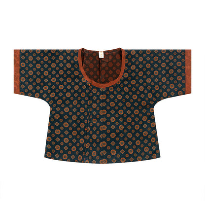 Autumn 裳秋 - Tang Dynasty Style U-shaped Collar 100% Silk Qiyao Ruqun (Preorder)
