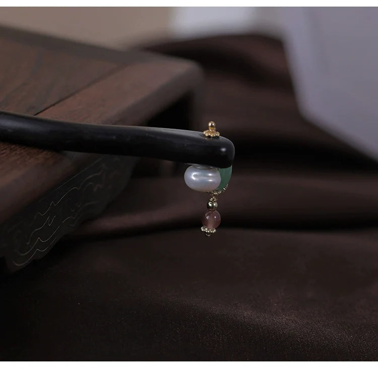 Ebony Hair Stick: Misty Jiangnan