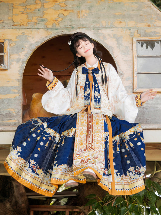 Reindeer Girl 驯鹿少女 - Bijia & Mamianqun Ming Dynasty Hanfu Set