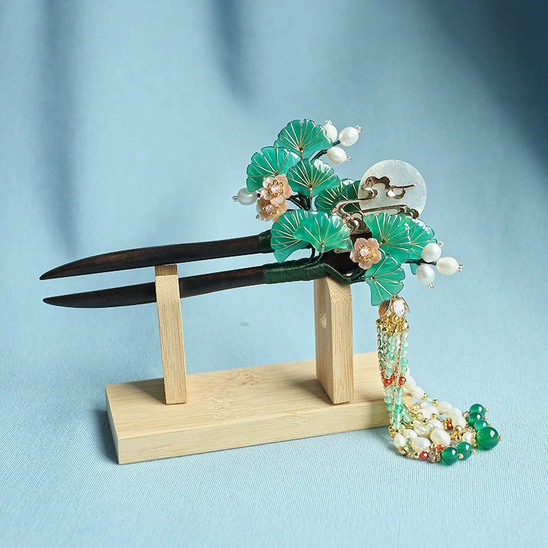 Sandalwood Hair Stick: Pine Moon