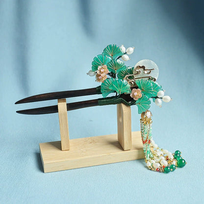 Sandalwood Hair Stick: Pine Moon