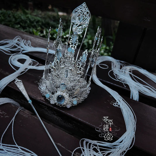 Galaxy River - Unisex Hanfu Hair Crown (Preorder)