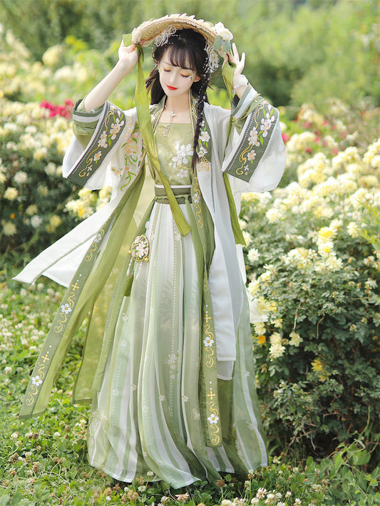 Qingzhi 清栀 - Song Dynasty Style Qiyao Ruqun Hanfu