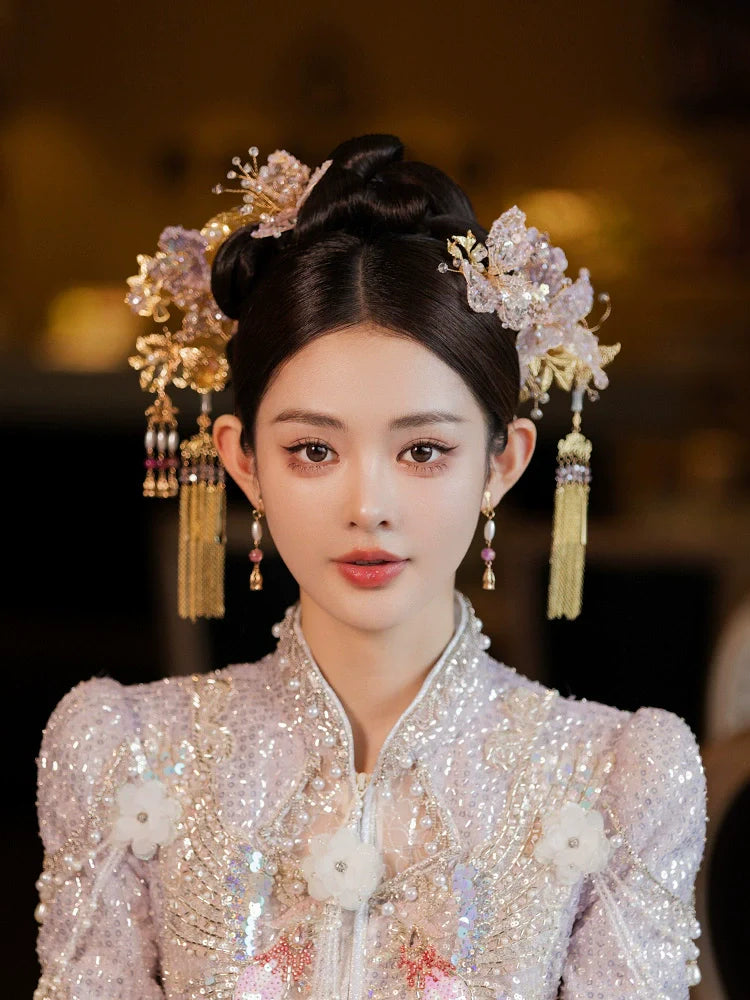 Chinese Wedding Hair Accessories: Bloom