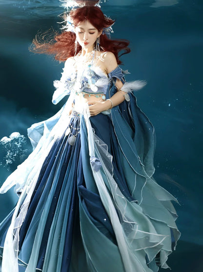 Qi Lolita Outfit, Mermaid Song 云海鲛歌