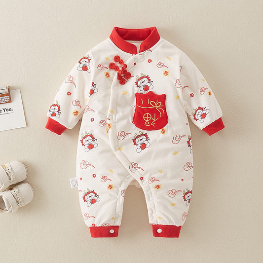 Little Lions - Chinese New Year Festival Cotton Baby Onesies for Boys and Girls