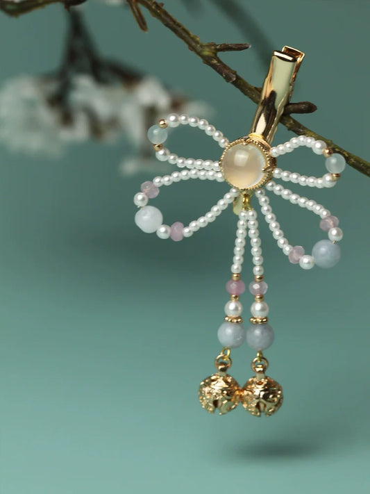 Hair Clips: Beaded Butterfly