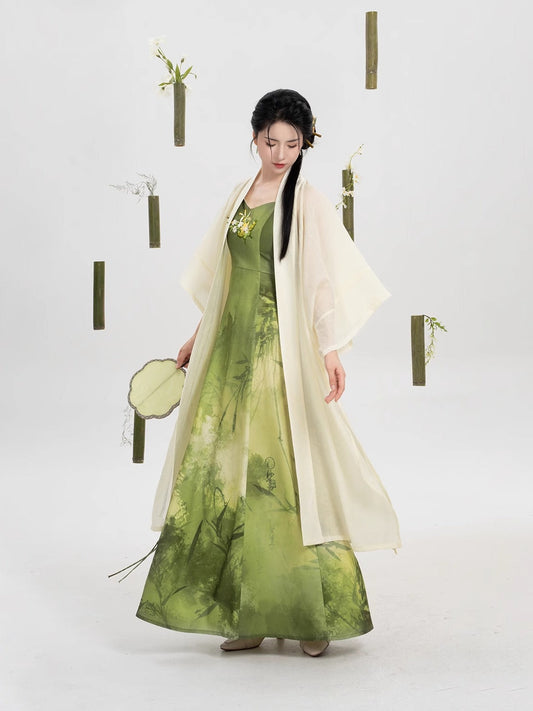 Qinzhu 沁竹 - New Chinese Style Song Dynasty Hanfu (Preorder)