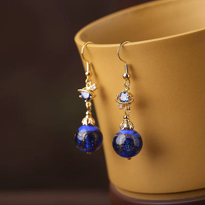 Saturn Chinese Style Earrings