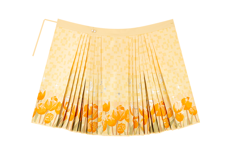 Ming Dynasty Modern Hanfu, Mamianqun, Tulip Fields 郁金香芙