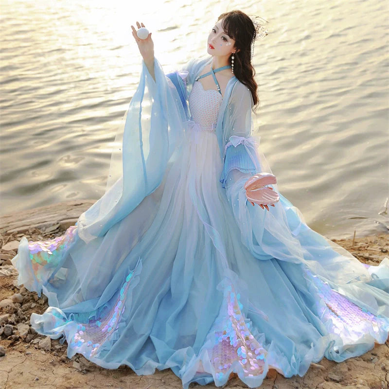 Dragon Princess 龙女 - Tang Dynasty Style Hanfu Dress Heziqun