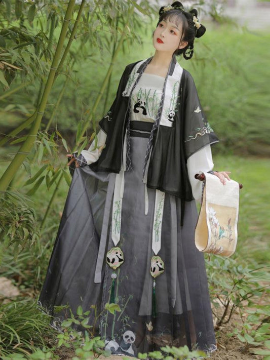 Panda 熊猫 - Song Dynasty Style Qiyao Ruqun Hanfu