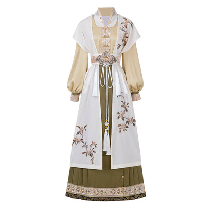 Golden Osmanthus 金桂词 - Modern Ming Dynasty Hanfu with Mamianqun