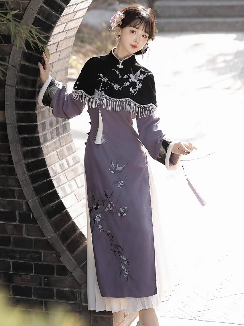 Swallow's Returns 闻燕归 - New Chinese Style Modern Cheongsam Dress